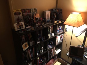 Some of my books and collectibles. 